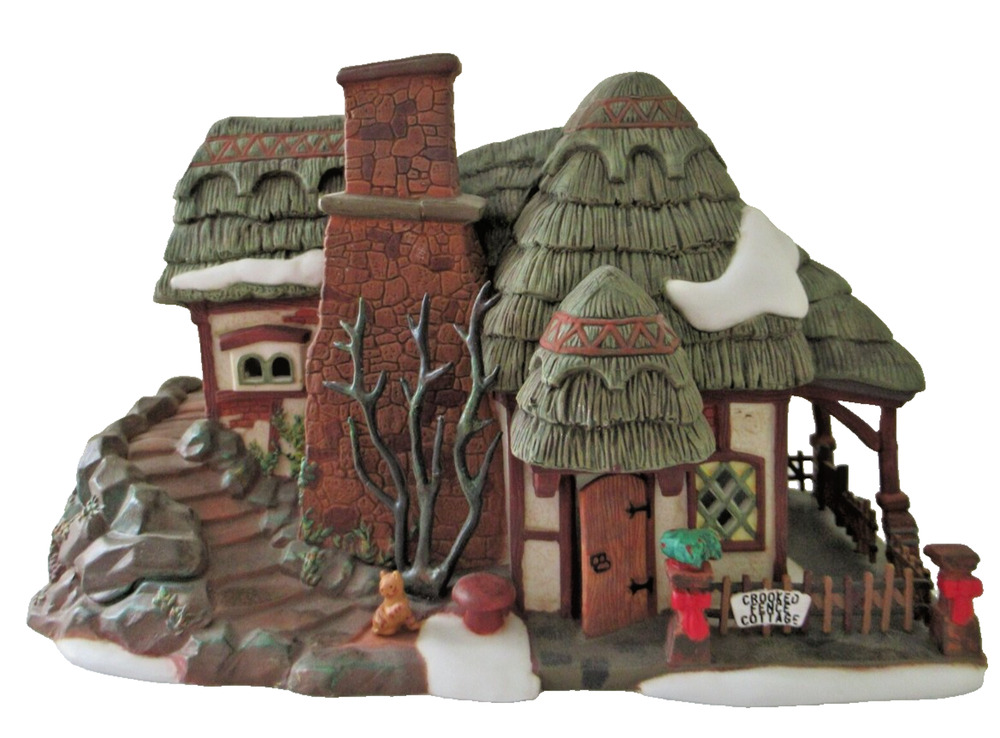 Dept 56 Dickens Village Crooked Fence Cottage 58304 1997 Retired NO Light